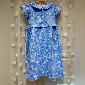 Beautiful blue and white dress